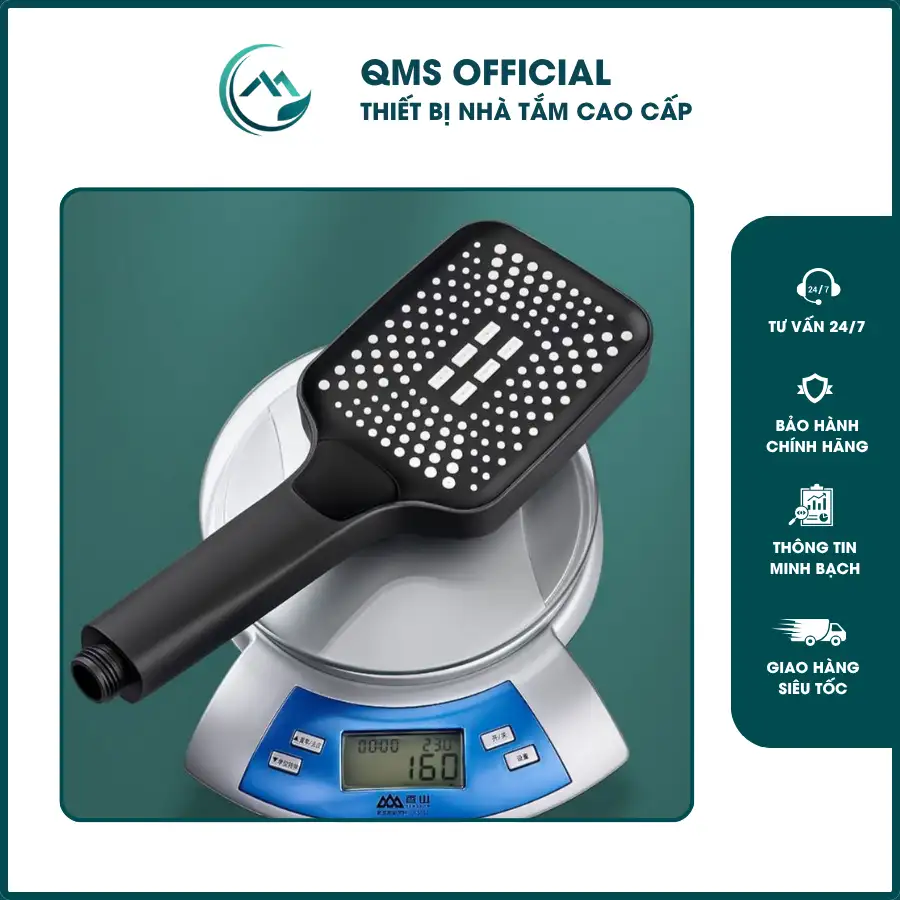 Bộ vòi sen, tay sen Chữ Nhật 3 chế độ. 4 Bộ vòi sen, tay sen Chữ Nhật 3 chế độ. - Ảnh 4