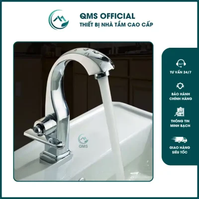 Vòi lavabo thiên nga mạ crom siêu bền