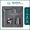 Bộ cần bát sen cây tắm QMS inox 304