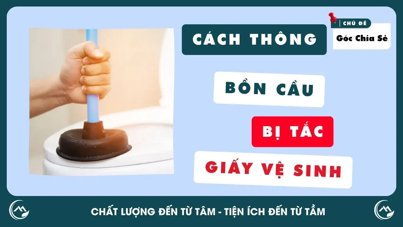 Cách Thông Bồn Cầu Bị Tắc Giấy Vệ Sinh