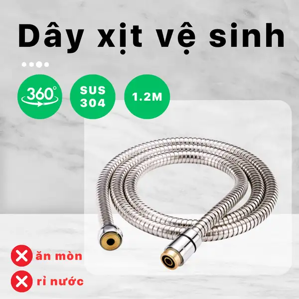 Dây vòi xịt vệ sinh loại tốt – Lựa chọn thông minh cho nhà tắm.