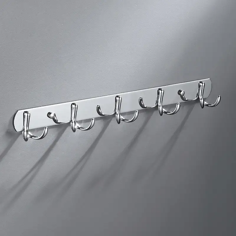 Móc treo quần áo gắn tường inox 304 với 2 chấu, tiện lợi và hiện đại. 3 Móc treo quần áo gắn tường inox 304 với 2 chấu, tiện lợi và hiện đại. - Ảnh 3