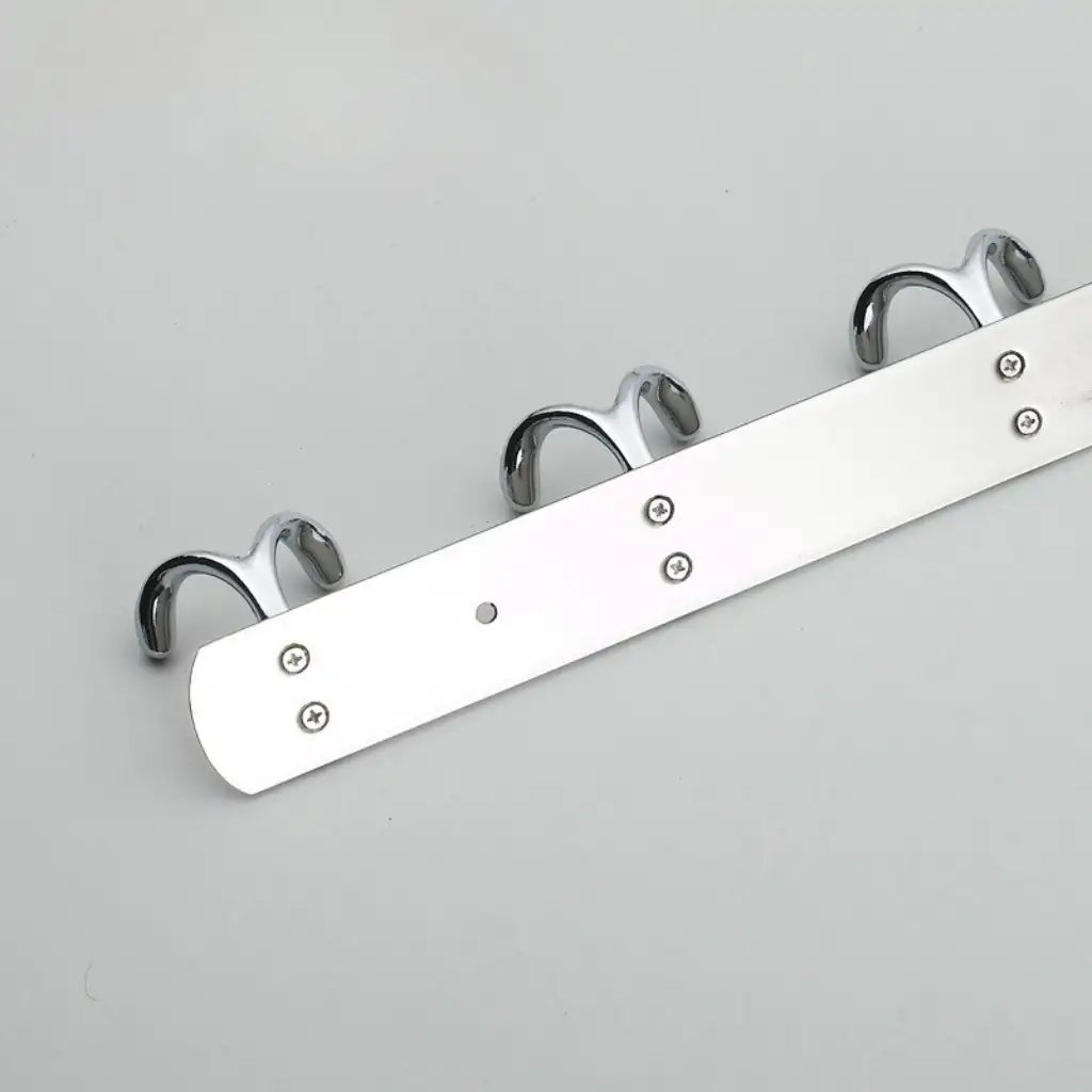 Móc treo quần áo gắn tường inox 304 với 2 chấu, tiện lợi và hiện đại. 5 Móc treo quần áo gắn tường inox 304 với 2 chấu, tiện lợi và hiện đại. - Ảnh 5